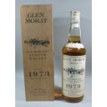 GLEN MORAY 1973 SCOTCH WHISKY 75CL, 43%, BOTTLED IN THE EARLY 1990'S AFTER 18 YEARS MATURATION