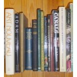 BOOKS ON ART, HEALDRY, FOLIO EDITIONS INCLUDING BURNE JONES, ART NOUVEAU, RELIGION OF THE ANCIENT