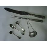 GEORGE IV SILVER FIDDLE PATTERN SALT SPOON, VICTORIAN SPOON,VICTORIAN TEA SPOON, PAIR OF SILVER