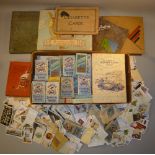 VARIOUS SETS OF CIGARETTE CARDS, TEA CARDS ETC., SOME IN ALBUMS AND CIGARETTE PACKETS