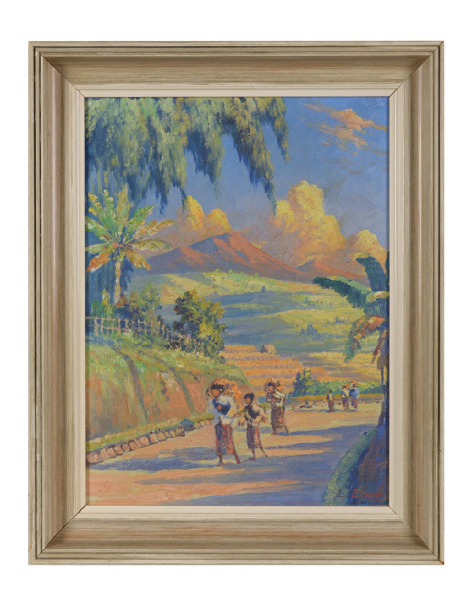 Leo Eland (1884-1952), 'Bringing home the harvest', signed, canvas, 40 x 30 cm. - Image 2 of 4