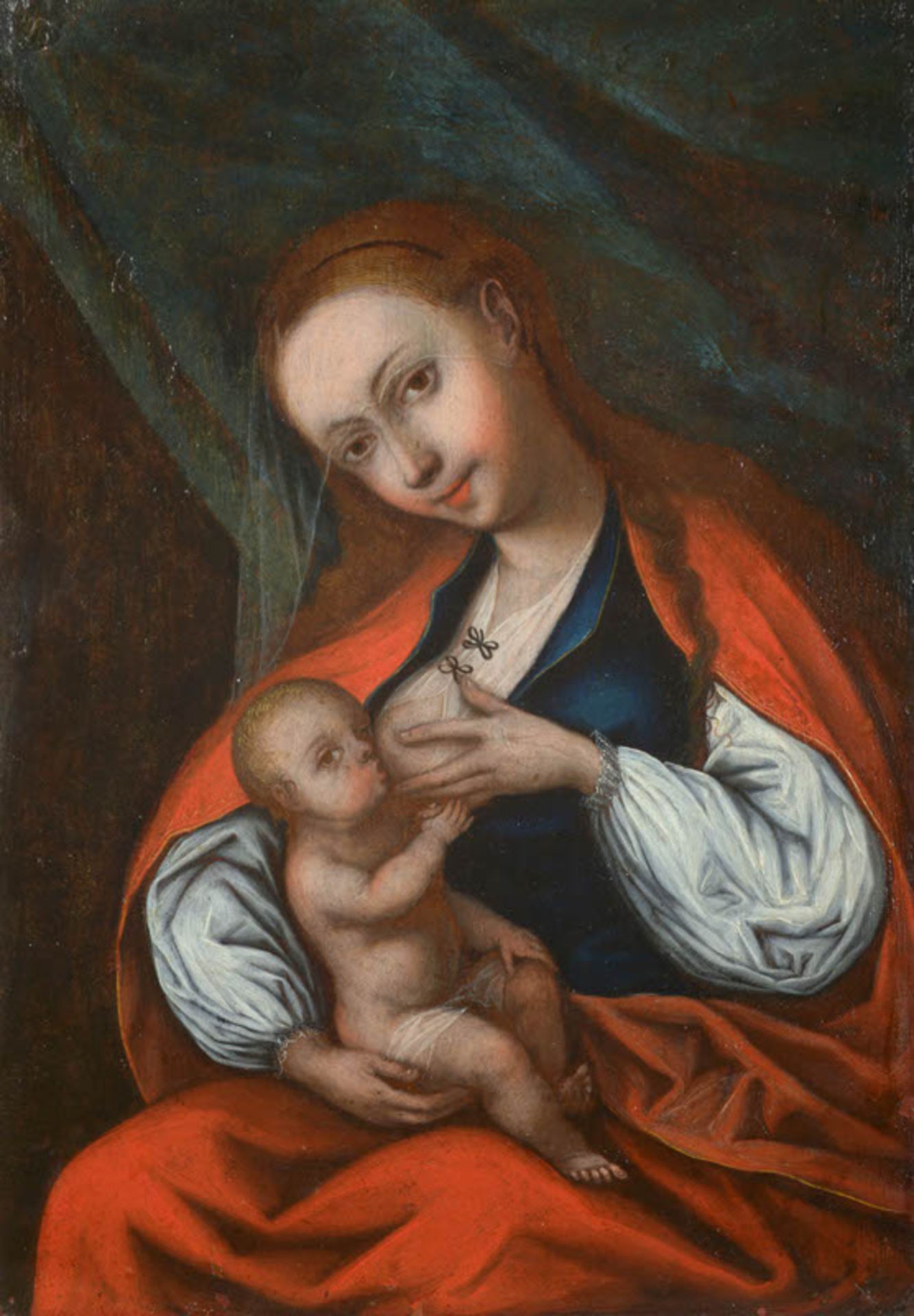 Navolger van Adriaen Ysenbrandt (c.1490-1551), mogelijk Italië, 17e eeuw, 'Madonna met kind', niet