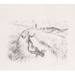 Reserve: 350 EUR    Barlach  (Wedel/Holst. 1870 - Rostock 1938)  The Walking Bell 2  Lithograph,