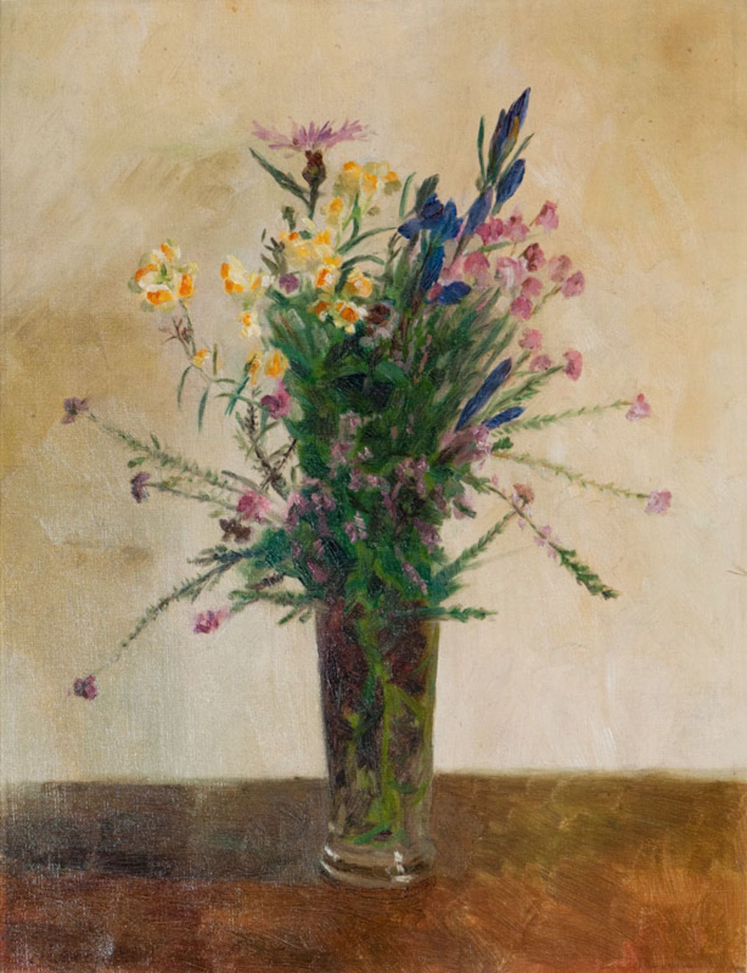 Reserve: 2800 EUR    Ehren  (Altona 1864 - Hamburg 1944)  Bunch of Flowers  Oil/canvas, 49 x 39