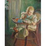 Reserve: 4500 EUR    Eitner  (Hamburg 1867 - Hamburg 1955)  Maria, the Artist's Daughter  Oil/