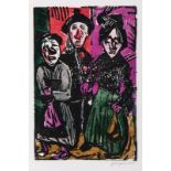 Reserve: 250 EUR    Grimm  (Darmstadt-Eberstadt 1904 - Hamburg 1986)  Three Carnival Children