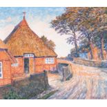 Reserve: 2400 EUR    Blunck-Heikendorf  (Kiel 1891 - Kiel 1963)  Village in the Probstei  Oil/