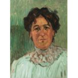 Reserve: 4800 EUR    Eitner  (Hamburg 1867 - Hamburg 1955)  Portrait of Alma del Banco  Ca. 1900/10,