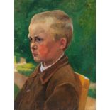 Reserve: 4000 EUR    Ahlers-Hestermann  (Hamburg 1883 - Berlin 1973)  Farmer Boy  Oil/cardboard,