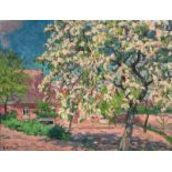 Eitner (Hamburg 1867 - Hamburg 1955) Blossoming Apple Tree Oil/canvas, 46 x 57,5 cm, lo. le. sign.