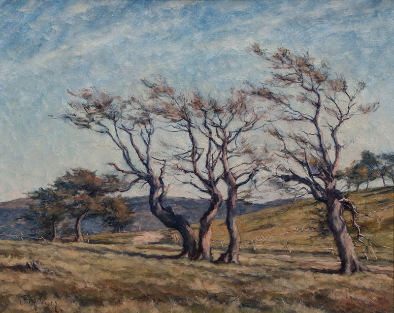 Kaiser (Villingen 1891 - Freiburg/Br. 1974) Trees Oil/canvas, 58,5 x 68,5 cm, lo. le. sign. Fritz
