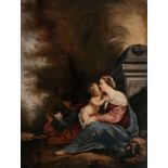 South German Master active 2nd half 18th cent. Rest on the Flight to Egypt Oil/canvas, 75 x 62 cm,