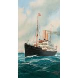 Mohrmann (Estebrügge 1857 - Bloomsbury 1916) The Hapag Steam Ship König Albert Oil/canvas, 100 x