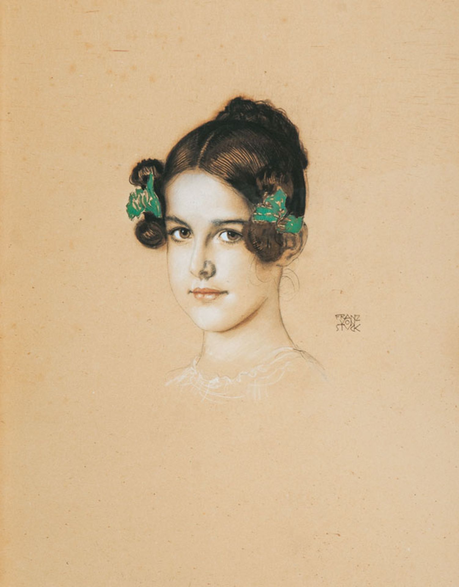 Stuck (Tettenweis 1863 - Tetschen 1928) Portrait of the Daughter Mary Stuck After 1906, mixed