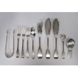 A COLLECTION OF CAPE SILVER CUTLERY, VARIOUS MAKERS AND DATES comprising: 3 konfyt forks by Carel