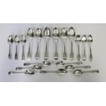 A COLLECTION OF CAPE SILVER SPOONS, VARIOUS MAKERS AND DATES comprising: 6 teaspoons by Daniel