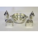 A MISCELLANEOUS COLLECTION OF SILVER ITEMS, VARIOUS MAKERS AND DATES, BIRMINGHAM, CHESTER AND