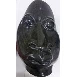 Bernard Matemera HEAD signed serpentine 1 height: 34cm excluding base