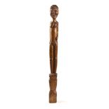 Ishmael Thyson FIGUREcarved and incised wood 1 height: 86cm