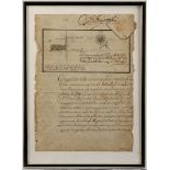 Anon VERY IMPORTANT LAND GRANT, 11 JULY 1752, VOC Cape Town: Verreinde Oostinsische Companie, 1753