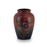 A Moorcroft 'Fresia' pattern flambé vase, mid 20th century painted signature and impressed Moorcroft