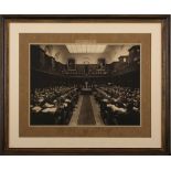 Architects of Apartheid LARGE CABINET PHOTOGRAPH OF THE JOINT SESSION OF PARLIAMENT 1936 (NATIVE