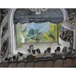 Max Jacob INTERIOR OF A THEATRE signed gouache on paper Bought from Jacobi Art Holdings in the