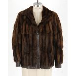A Vintage Woman's Squirrel fur and Leather Jacket.  NOT SUITABLE FOR EXPORT Label: "Schönberg Inc.