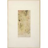 Mimo Paladino MAN AND ANIMAL etching and chine-collé, signed and numbered 'p-a 2/2' in pencil in the