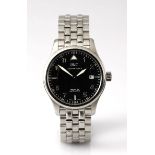 A GENTLEMAN'S WRISTWATCH, IWC, SCHAFFHAUSEN, MARK XV automatic, case no. 3045698, the black circular