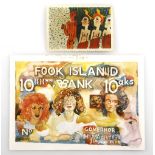 Battiss, W. W. FOOK ISLAND CURRENCY NOTE AND FOOK ISLAND STAMP First edition Battiss started the