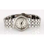 A LADY'S STAINLESS STEEL WRISTWATCH, RAYMOND WEIL, TANGO quartz, the circular dial with engine-