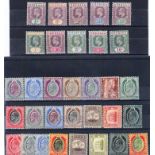King Edward VII Grenada and Malta Selection, 1902/14. Fine mounted mint. Grenada SG 57-66 (2d has