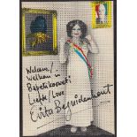 Evita Bezuidenhout Signed Program for 'Farce About Uys', 1983. Signed on front cover of Program
