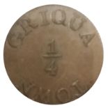 Griquatown 1/4d SP 65BN, 1890. PCGS Graded. Rare coin