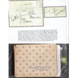 2 Small Autograph Books From Early 60's including signatures of the 4 Beatles during their 1963