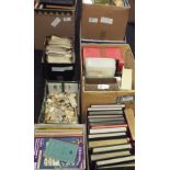 World Mix in 8 Boxes, 1840/2000. Fine unmounted, mounted and used, FDC's, many thousands of stamps