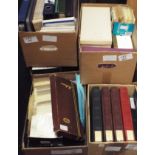 World Collections in 6 Boxes, 1860/2000. Fine unmounted, mounted and used ex-dealers stock in shoe