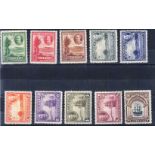 King George V Set, 1932. Fine mounted mint SG 81-90. Catalogued £225