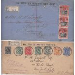 Postal History Collection in Small Box, 1840/1990. Fine collection of many fine single items, pre-