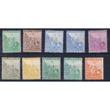 Definitive Issue - Change of Colour, 1893/93. Fine mounted mint set including shades of the 2½d