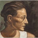 Lionel Smit, WOMAN IN PROFILE, signed and dated 2005, oil on canvas, 25 by 25cm