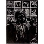 Zolani Siphungela, PETER CLARKE, linocut, signed, dated 13, numbered 4/10 and inscribed with the