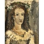 Christo Coetzee, SPANISH BRIDE, signed, acrylic on board, 24 by 19cm