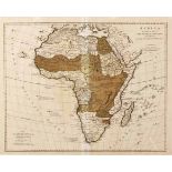 SAYER, R. MAP OF AFRICA, LONDON, CIRCA 1772  hand coloured copperplate engraving 49,5 by 61cm