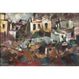 George Enslin, DISTRICT SIX SCENE, signed and dated '41, oil on canvas, 40 by 60cm