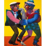 Selwyn Pekeur, THE DANCERS (CHECK ALL)?????, signed and dated '06, oil on canvas, ***