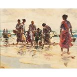 Adelio Zagni Zeelie, DURBAN, signed, dated 1961 and inscribed with the title, oil on board, 36,5