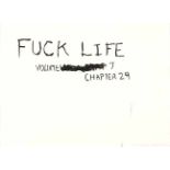Zander Blom, FUCK LIFE. VOLUME 7. CHAPTER 29, signed and dated 2007, Indian ink on 300gsm