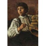 In the manner of Philip de Laszlo, PORTRAIT OF A YOUNG BOY, signed indistinctly, oil on canvas, 75
